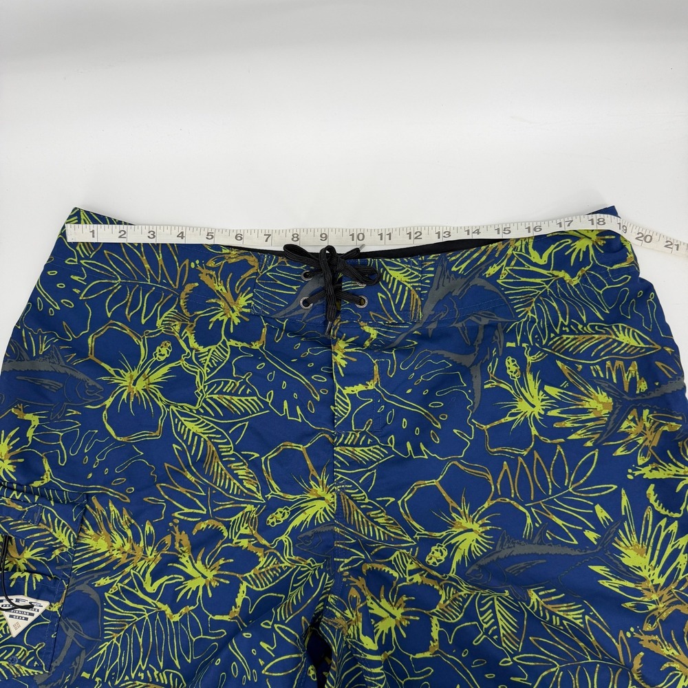 Columbia Men's PFG Offshore II Board Shorts Sz 38 Floral Fishing 11" Inseam - Picture 10 of 11